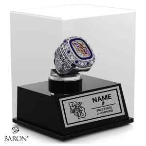 Pine Bluffs Senior High School Basketball 2022 Championship Display Case