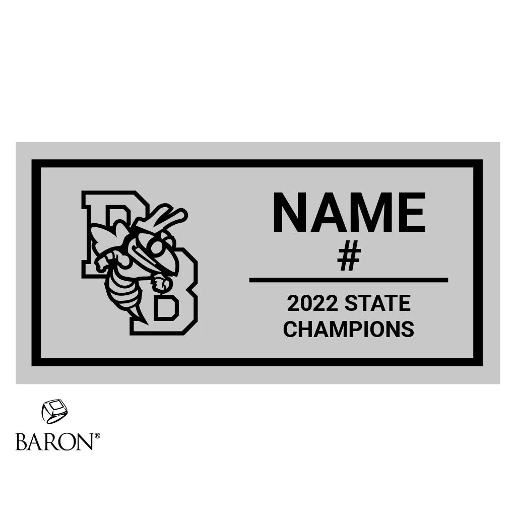 Pine Bluffs Senior High School Basketball 2022 Championship Display Case