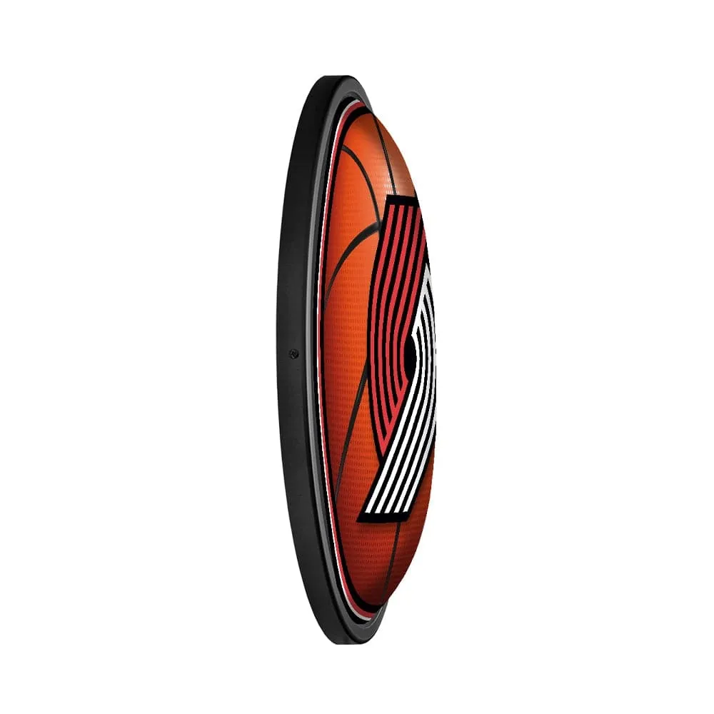 Portland Trail Blazers: Basketball - Round Slimline Lighted Wall Sign