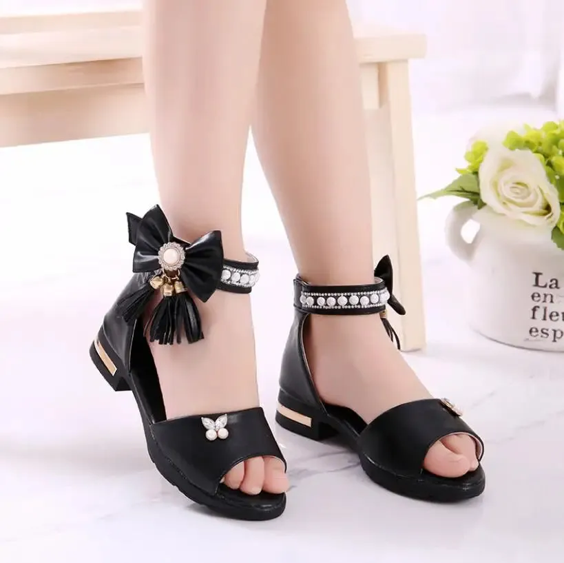 Princess Fashion Bow Sandals for Girls