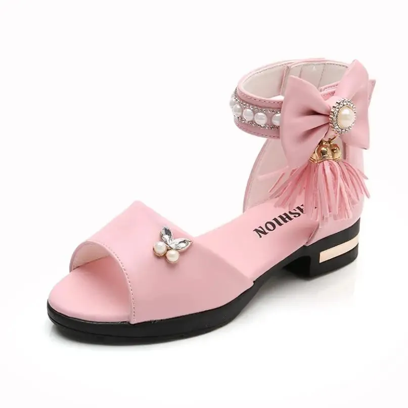 Princess Fashion Bow Sandals for Girls
