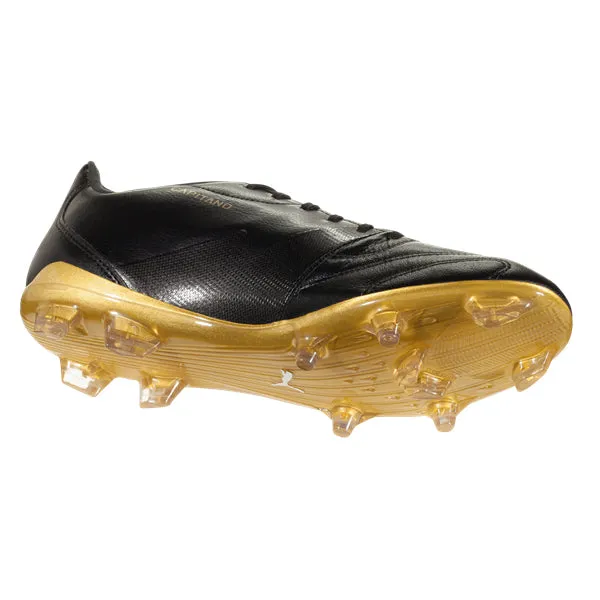 PUMA Men's Capitano II FG Firm Ground Soccer Cleats (Black/Gold)