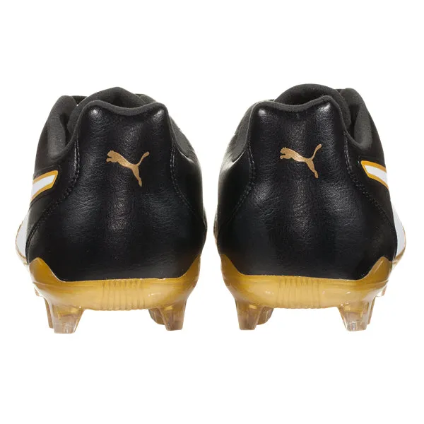 PUMA Men's Capitano II FG Firm Ground Soccer Cleats (Black/Gold)