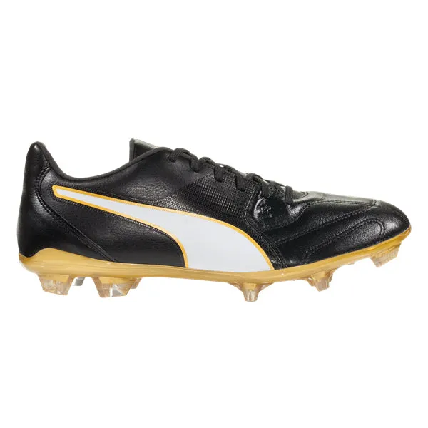 PUMA Men's Capitano II FG Firm Ground Soccer Cleats (Black/Gold)