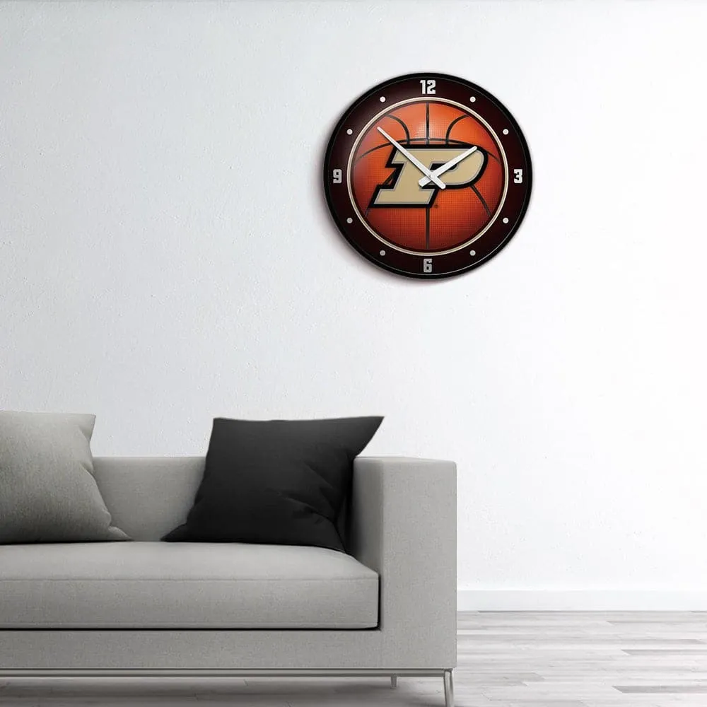 Purdue Boilermakers: Basketball - Modern Disc Wall Clock