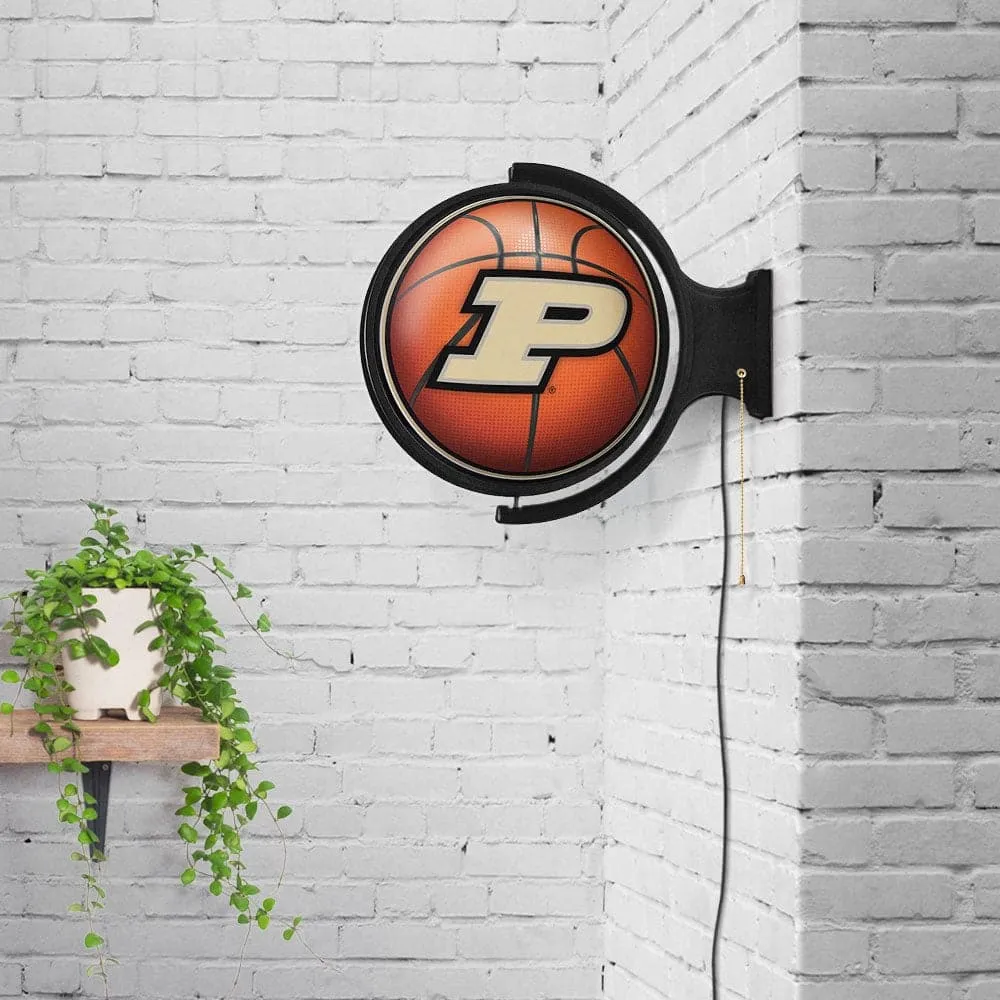 Purdue Boilermakers: Basketball - Original Round Rotating Lighted Wall Sign