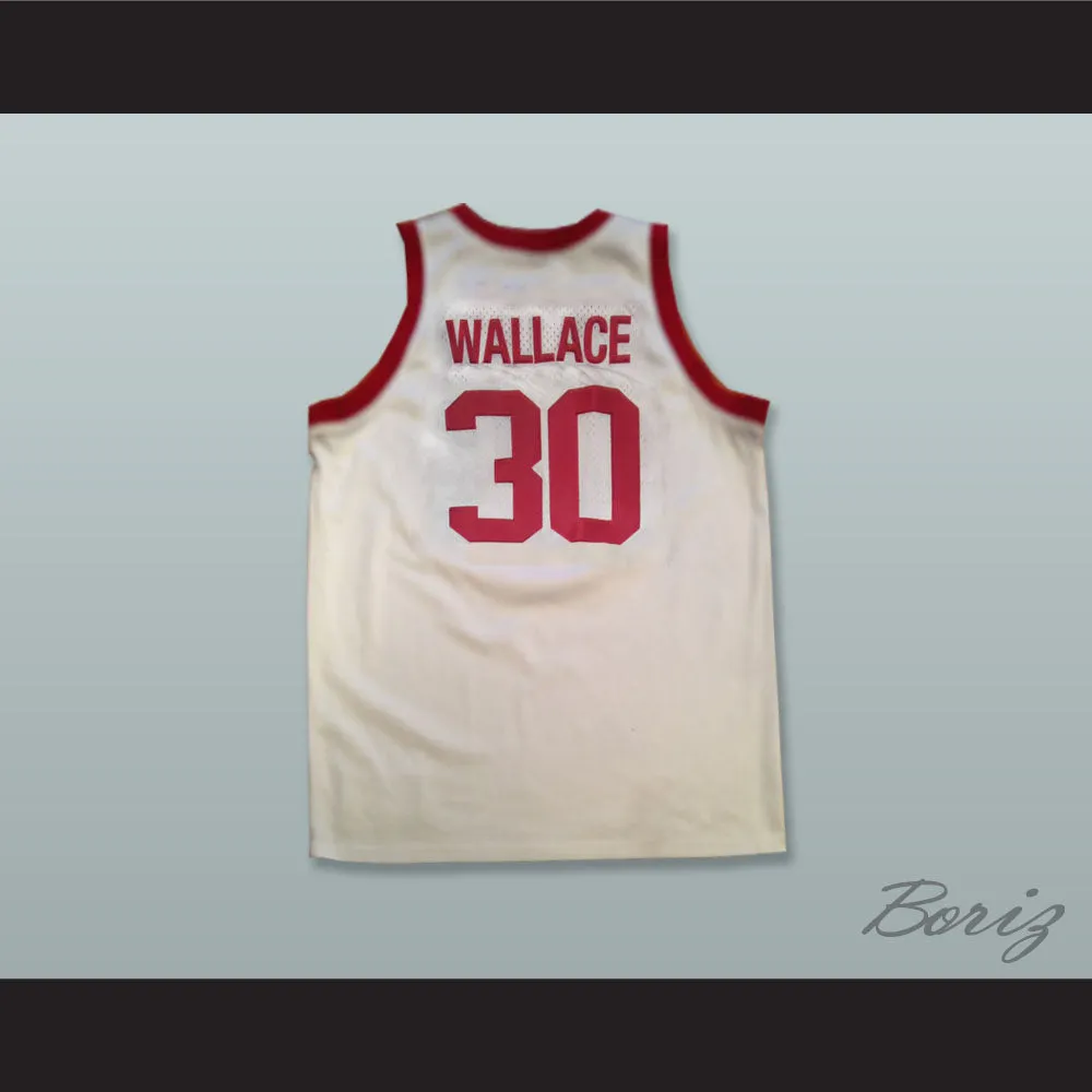 Rasheed Wallace 30 Simon Gratz High School White Basketball Jersey