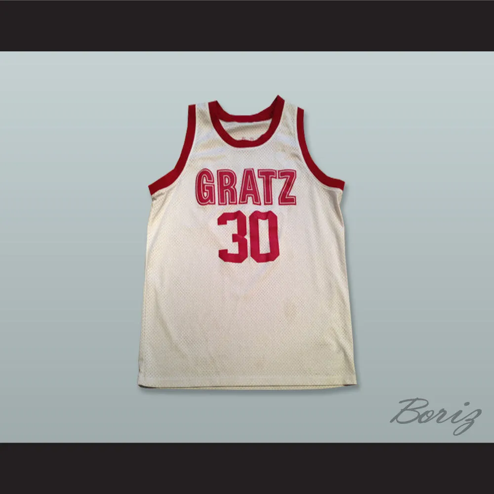 Rasheed Wallace 30 Simon Gratz High School White Basketball Jersey