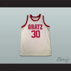 Rasheed Wallace 30 Simon Gratz High School White Basketball Jersey