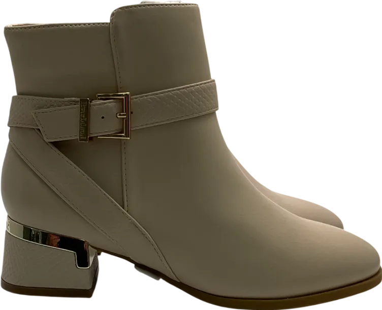 River Island Girls Cream Heeled Ankle Boot UK 4 EU 37 👠