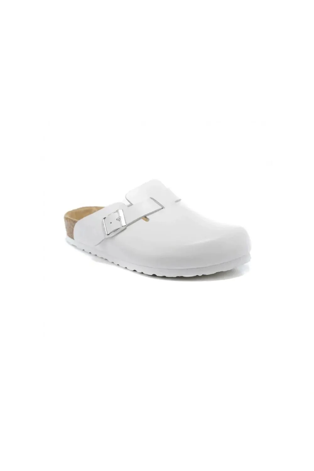 Round Toe Flat Buckle Slip-Ons