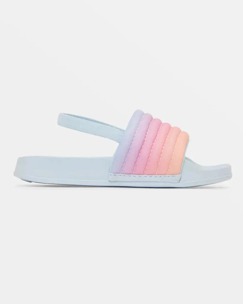 Roxy Toddler Slippy Ribbed Slide Sandals FIN