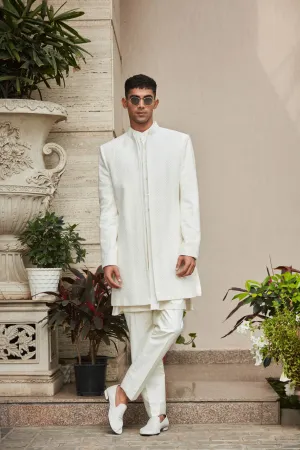 Sahirah Open Jacket With Front open Kurta Set