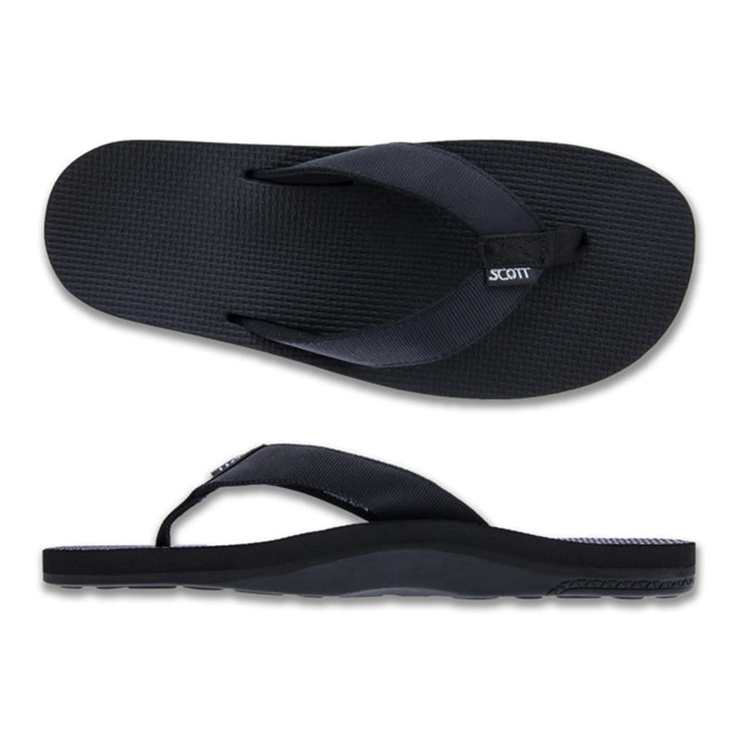 SCOTT MANOA MENS BLACK SANDAL