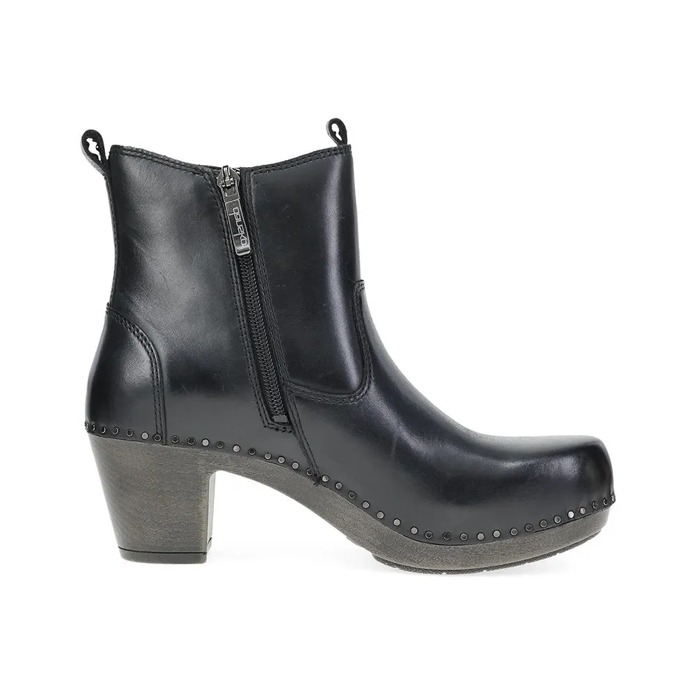 Shayna (Black Burnished Calf)