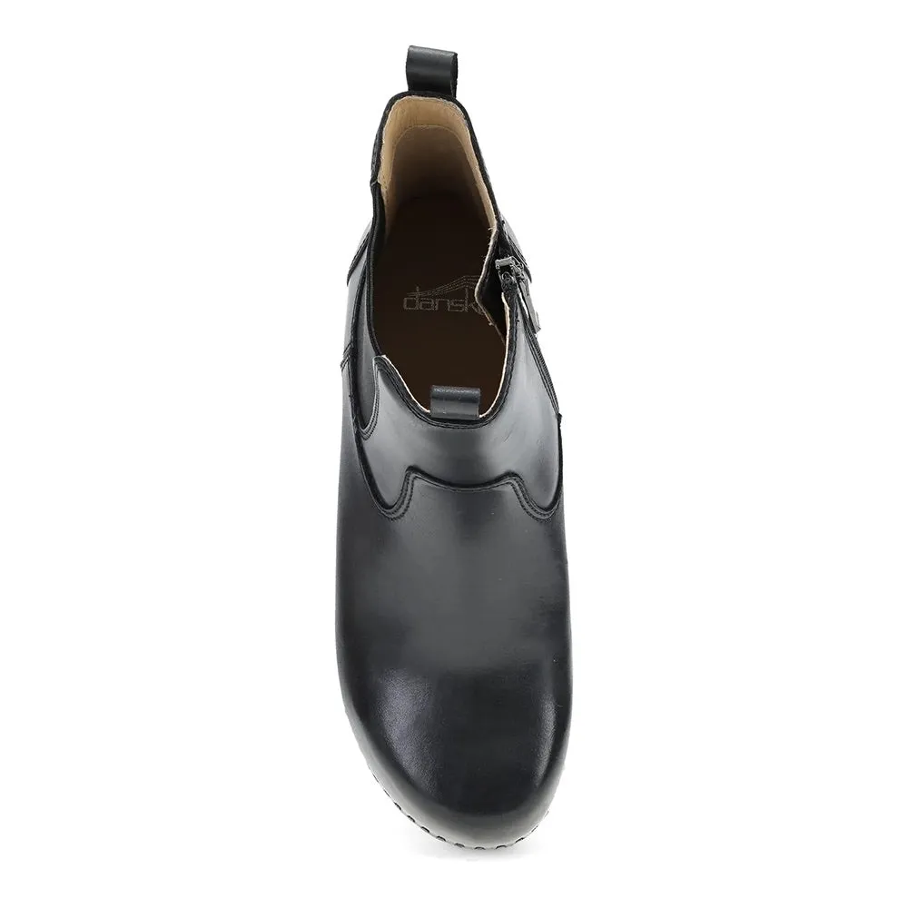 Shayna (Black Burnished Calf)