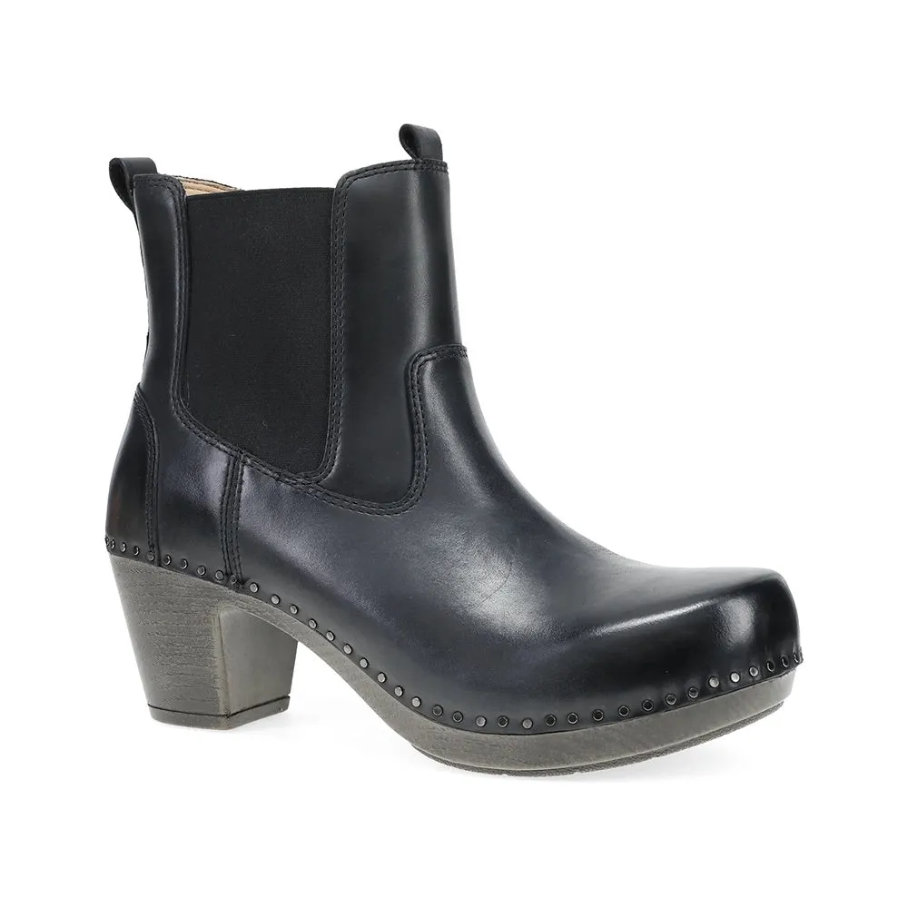 Shayna (Black Burnished Calf)
