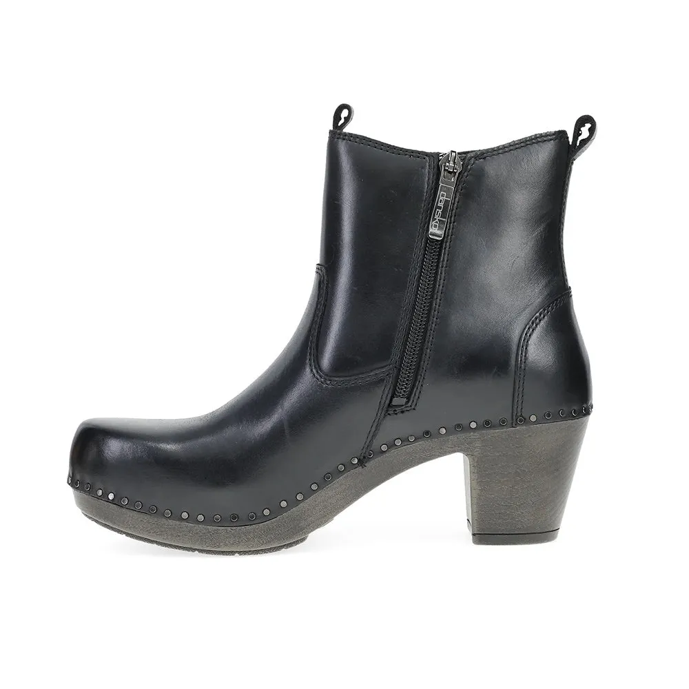 Shayna (Black Burnished Calf)