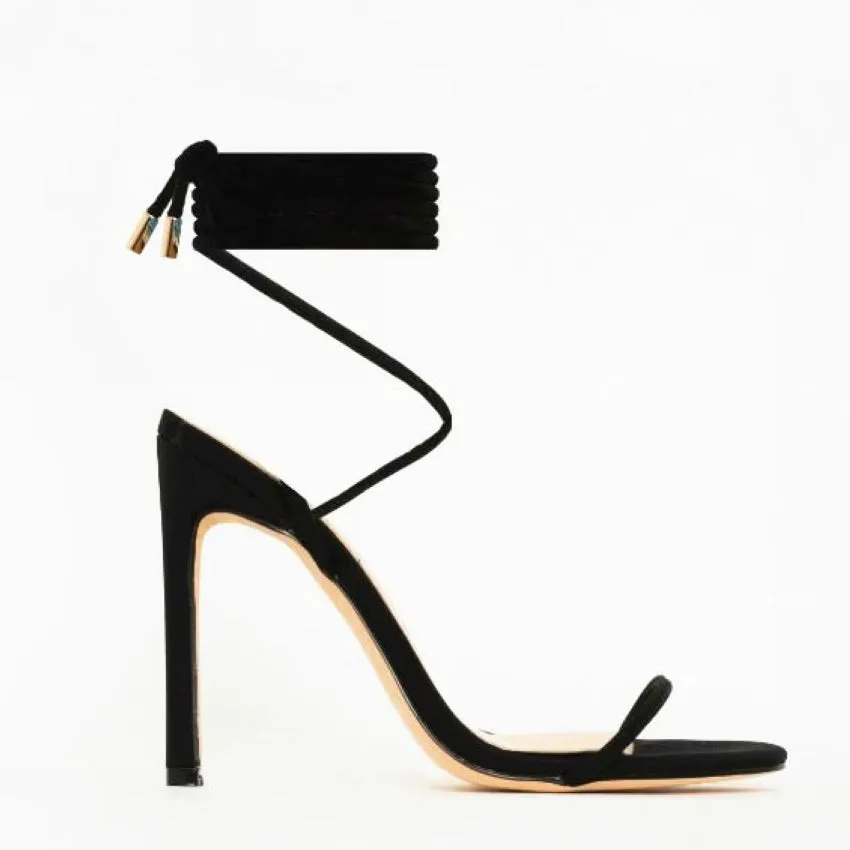 Shoes Gladiator Sandals Ankle Cross Strap High Heels Sandals Summer Shoes Sandalias Ladies Shoes