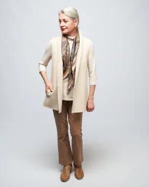 short stand collar gilet