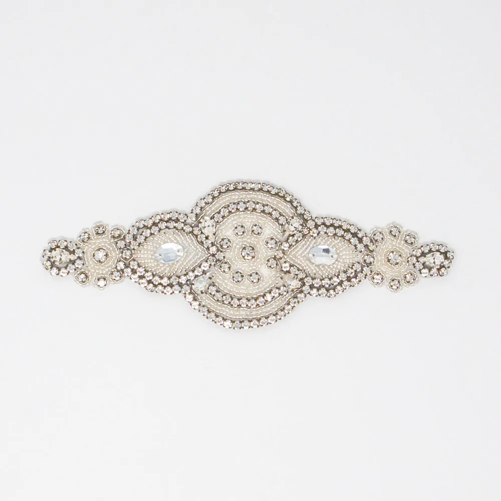 Silver Rhinestone Applique | Amelia