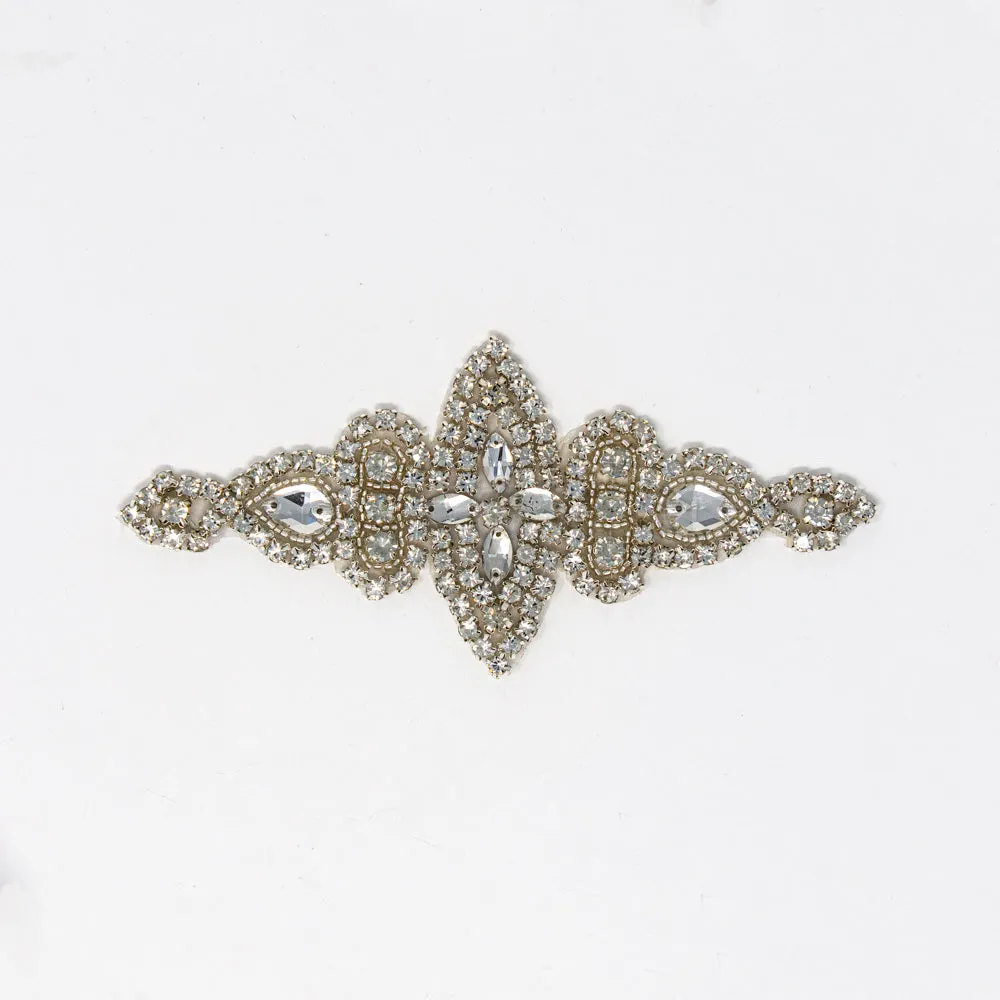 Silver Rhinestone Applique | Anastasia