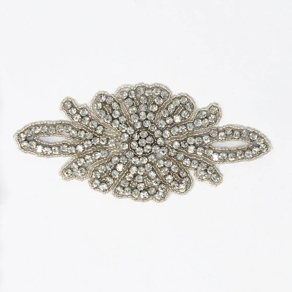 Silver Rhinestone Applique | Bella