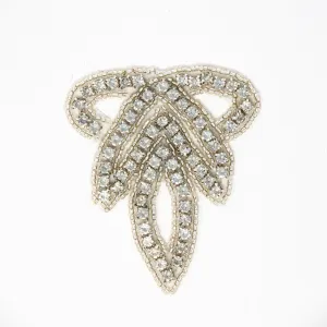 Silver Rhinestone Applique | Cecilia