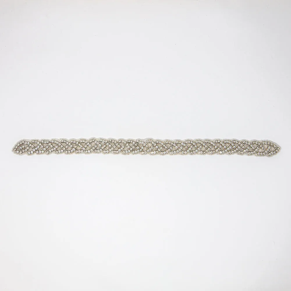 Silver Rhinestone Applique | Farrah
