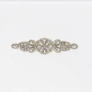 Silver Rhinestone Applique | Grace
