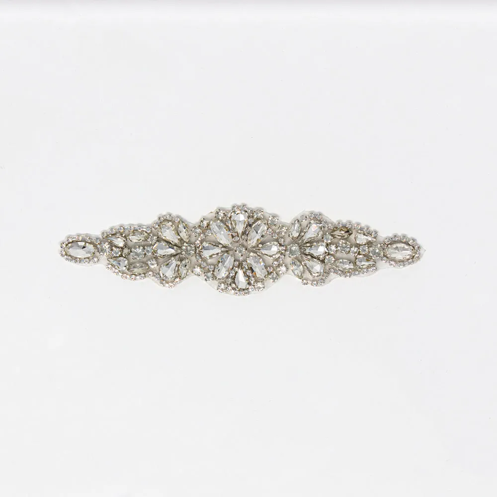 Silver Rhinestone Applique | Grace
