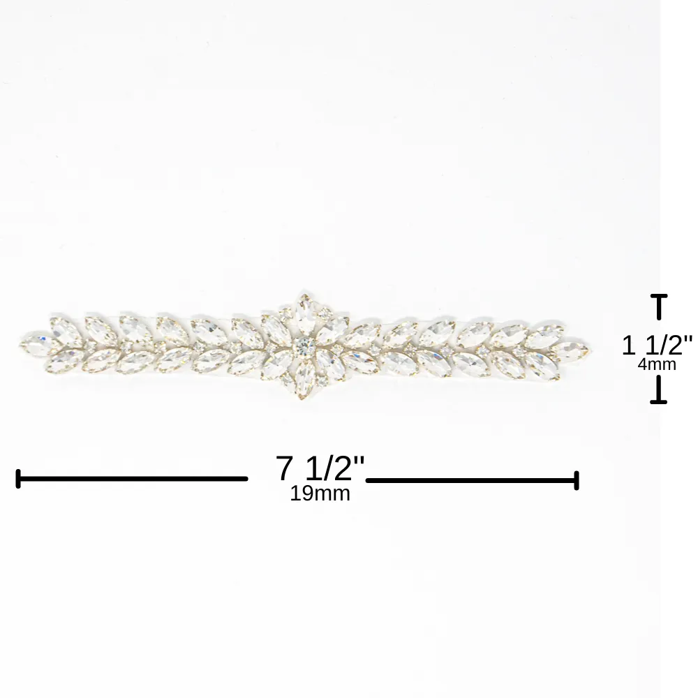 Silver Rhinestone Applique | Vivienne
