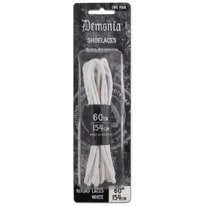 SL-ANKLE-DE DEMONIA 154CM Ankle Boot Shoe Laces WHITE