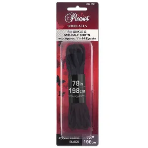 SL-ANKLE-PL Black 198CM Shoe Laces