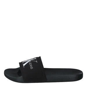 Slide Monogram Co Black