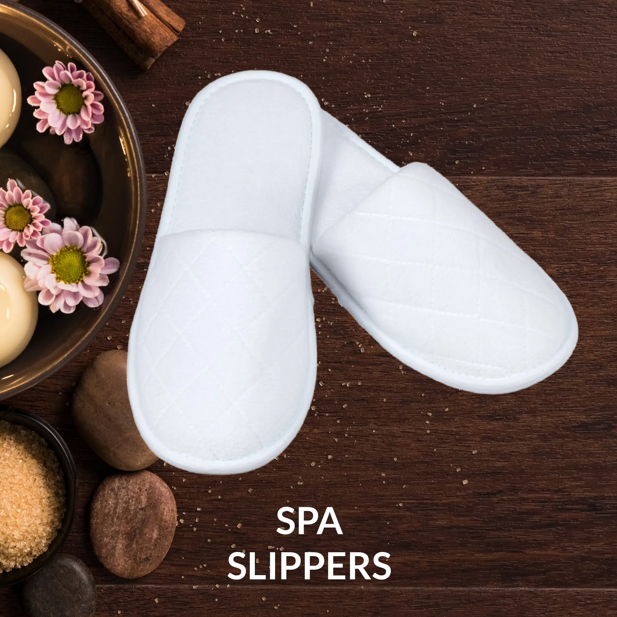 Slippers - White - Non Washable