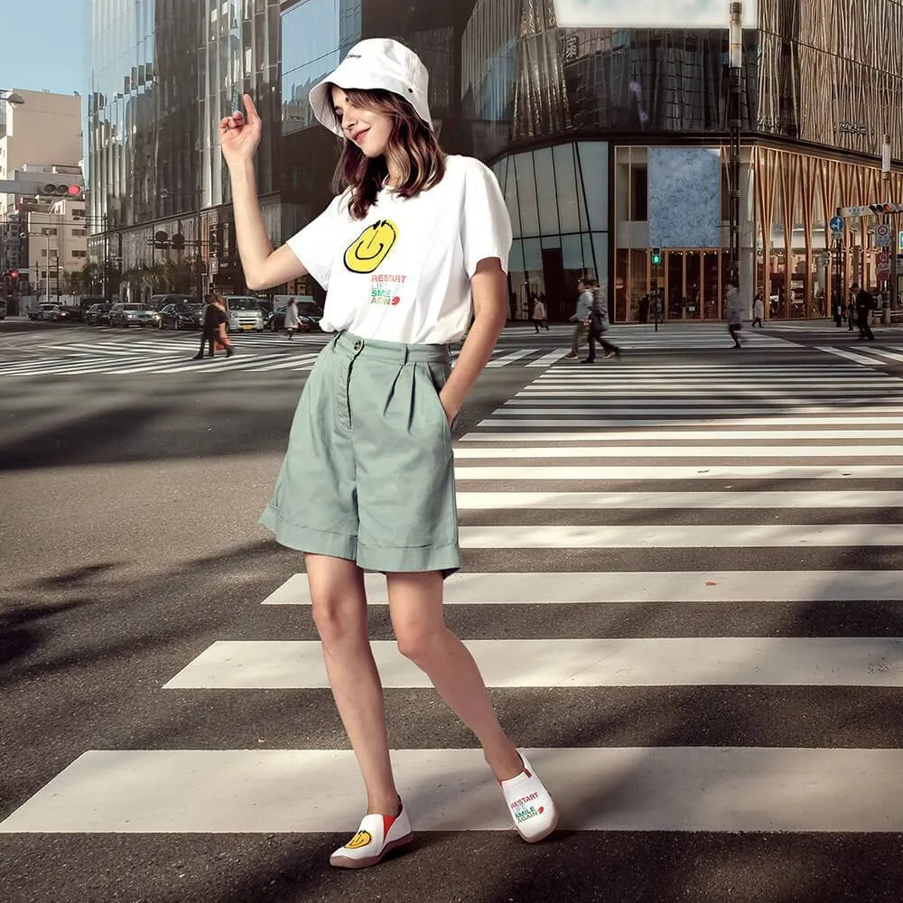Smiley T-shirt  (buy smiley shoes with t-shirt together, t-shirt will be free.)