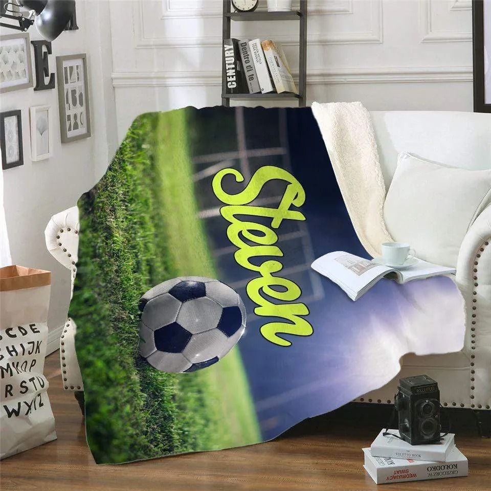 Soccer Personalized Blankets