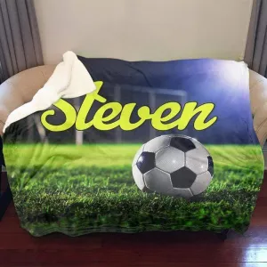 Soccer Personalized Blankets