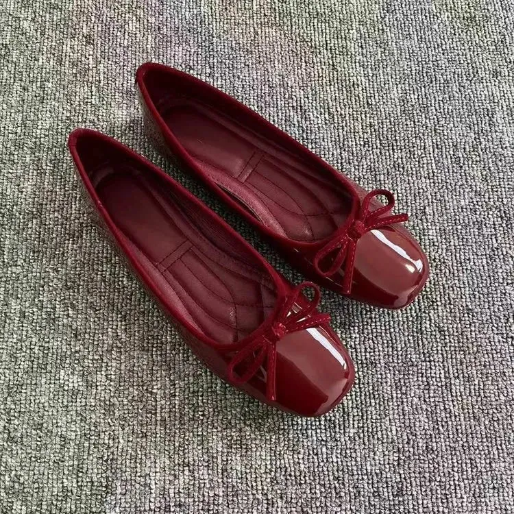 Square Toe Flats Slip-Ons