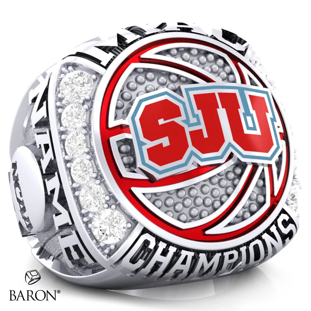 St. John University Mens Basketball 2022 Championship Ring - Design 3.2