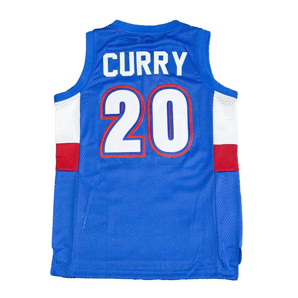 STEPHEN CURRY KNIGHTS AUTHENTIC HIGH SCHOOL YOUTH BASKETBALL JERSEY (BLUE)