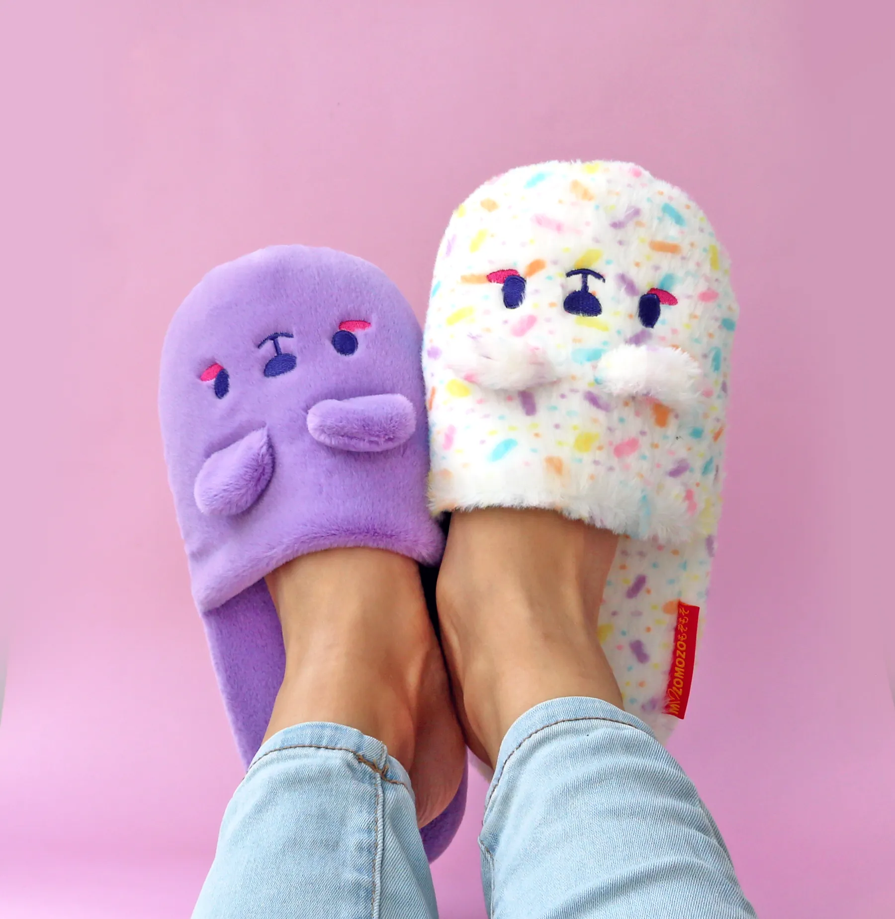 Taro-kuma plush slippers •ᴥ• ふわふわクマ ✦RARE✦