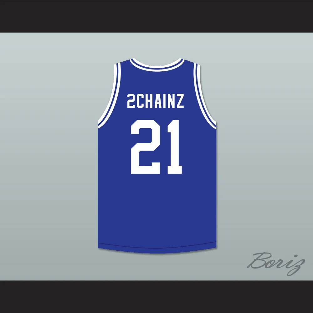 Tauheed Epps 2 Chainz 21 North Clayton High School Eagles Basketball Jersey