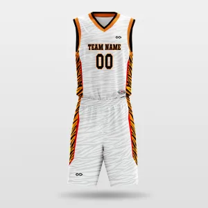Tiger stripes - Customized Sublimated Basketball Set