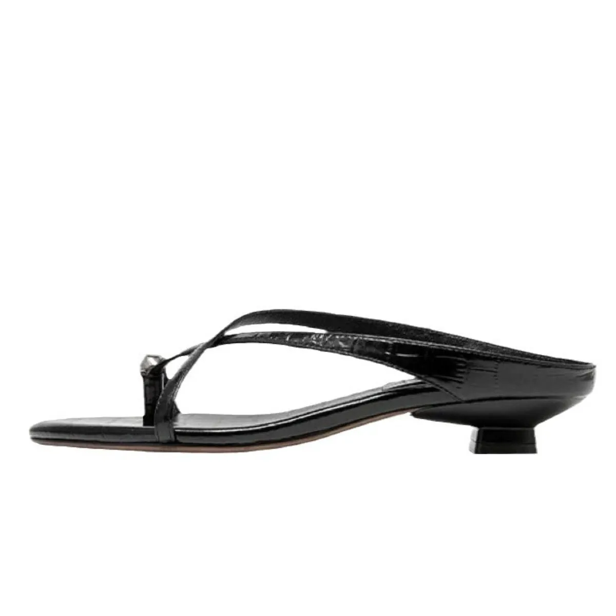 Toe Loop Block Heels Sandals
