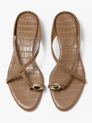 Toe Loop Block Heels Sandals