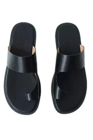 Toe Loop Platform Sandals