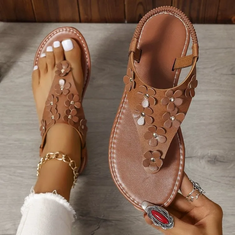 Toe Post Flats Sandals