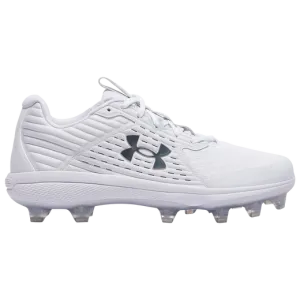 UnderArmour Men's UA Yard Low  TPU Molded Baseball Cleats White 3025591-100